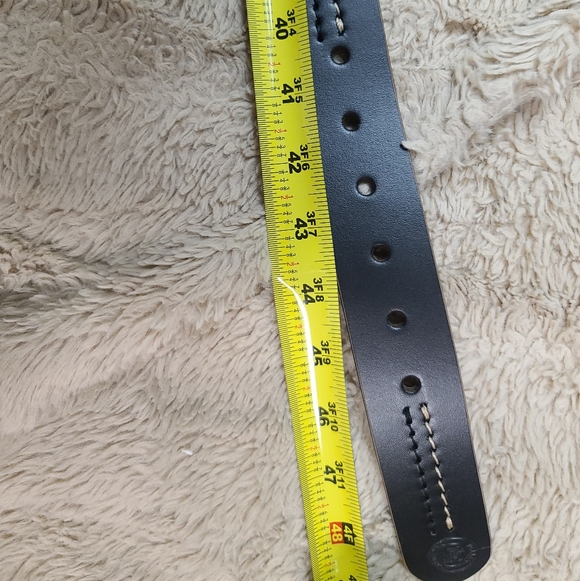 Taller Del CuerpMen's Black Leather Belt Size 40 - Picture 7 of 8